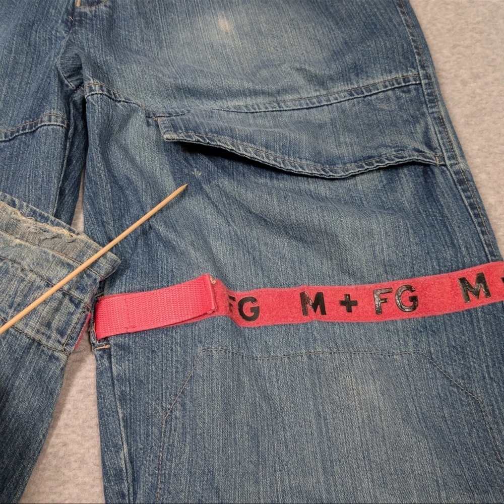 RARE VINTAGE Marithe Francois Girbaud Denim with Pink Tape Straps - Picture 12 of 16